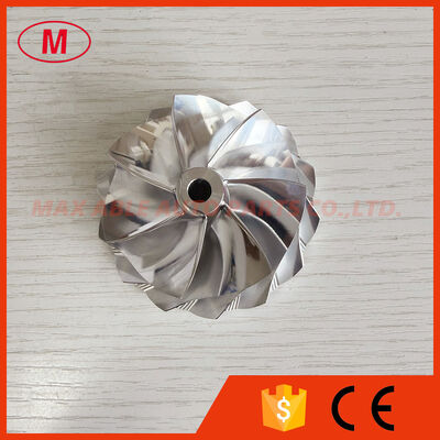 G25-660 reverse 54.28/67.40mm 7+7 Blades LEP style turbo aluminum 2618/Milling/billet compressor wheel for 858161-5003S/877895-5002S/5005S/5006S/871389-5010S/5011S