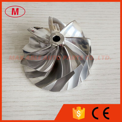 G25-660 reverse 54.28/67.40mm 7+7 Blades LEP style turbo aluminum 2618/Milling/billet compressor wheel for 858161-5003S/877895-5002S/5005S/5006S/871389-5010S/5011S