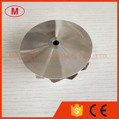 G25-660 reverse 54.28/67.40mm 7+7 Blades LEP style turbo aluminum 2618/Milling/billet compressor wheel for 858161-5003S/877895-5002S/5005S/5006S/871389-5010S/5011S
