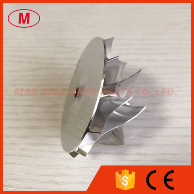 K04 46.00/60.00mm 6+6 blades high performance Turbo milling/aluminum 2618/billet compressor wheel