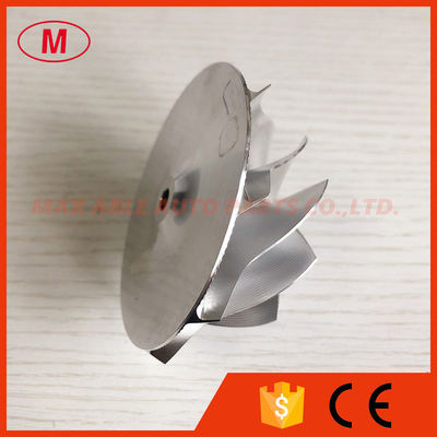 GTX3076 GEN ll 58.23/76.43mm point milling 9+0 blades bore:6.00 air curve Performance turbo billet compressor wheel