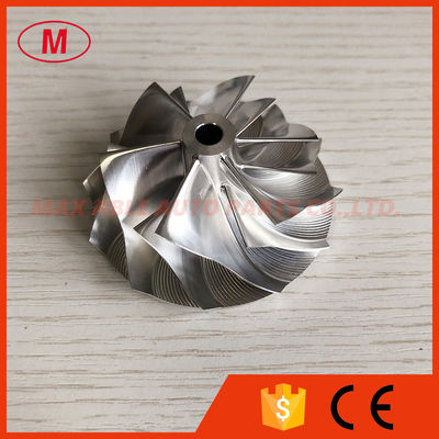 GT28 49.62/61.98mm 6+6 blades racing turbocharger aluminum 2618/billet compressor wheel