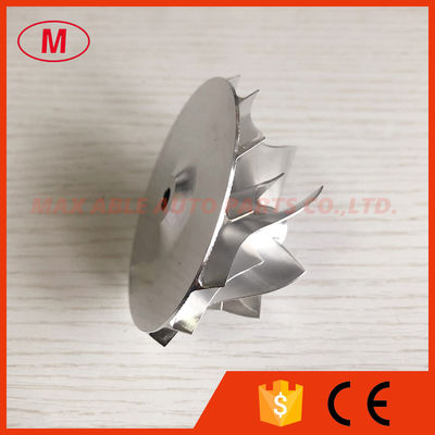 GT28 49.70/67.40mm 7+7 Blades high performance bore:6.00mm turbo milling/billet compressor wheel for 446179-0094/81636