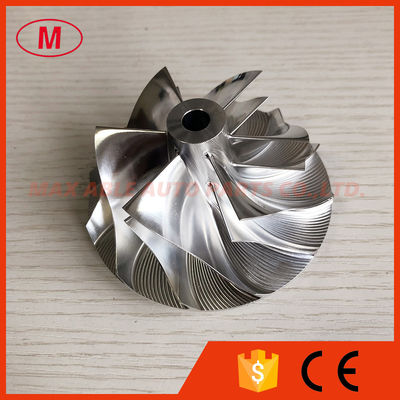 TA45 441793-0015 63.00/84.02 mm 6+6 blades turbo milling/aluminum 2618/billet compressor wheel for 452075-0001