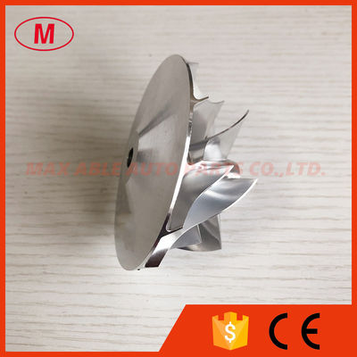 TA45 441793-0015 63.00/84.02 mm 6+6 blades turbo milling/aluminum 2618/billet compressor wheel for 452075-0001