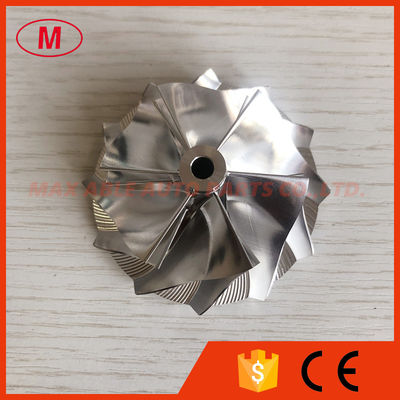 RHF5 reverse 49.50/63.80mm 6+6 blades high performance turbo aluminum 2618/milling/billet compressor wheel superback:3.4