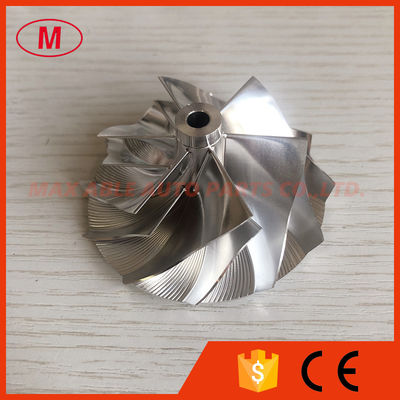RHF5 reverse 49.50/63.80mm 6+6 blades high performance turbo aluminum 2618/milling/billet compressor wheel superback:3.4