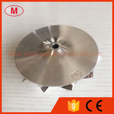 RHF5 reverse 49.50/63.80mm 6+6 blades high performance turbo aluminum 2618/milling/billet compressor wheel superback:3.4