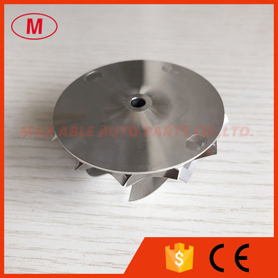 RHF5 reverse 6+6 blades 44.93/58.00mm performance turbo aluminum 2618/milling/billet compressor wheel for JHJ /06K145702