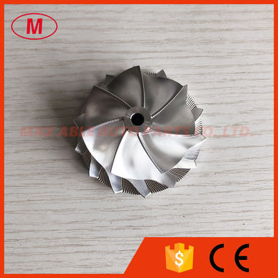 GT15-25 46.50/59.00mm 7+7 blades point milling performance Turbo aluminum 2618/milling/ billet compressor wheel