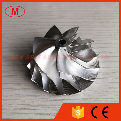 GT15-25 46.50/59.00mm 7+7 blades point milling performance Turbo aluminum 2618/milling/ billet compressor wheel