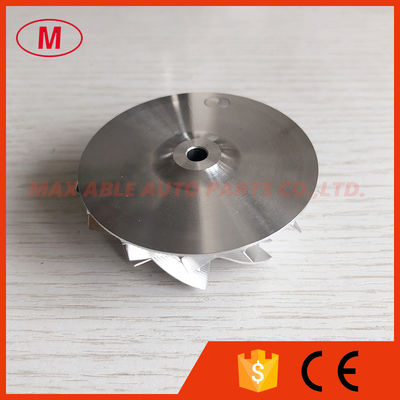 GT15-25 46.50/59.00mm 7+7 blades point milling performance Turbo aluminum 2618/milling/ billet compressor wheel
