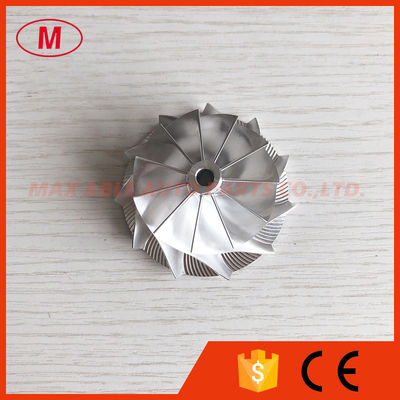RHF5H 43.26/56.00mm 11+0blades High performance turbo milling/aluminum 2618/billet compressor wheel for VF38/VF40/VF54