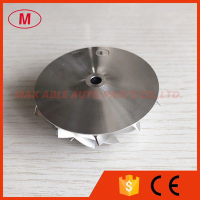 RHF5H 43.26/56.00mm 11+0blades High performance turbo milling/aluminum 2618/billet compressor wheel for VF38/VF40/VF54