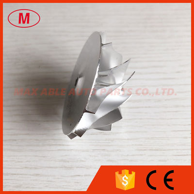 RHF5H 43.26/56.00mm 11+0blades High performance turbo milling/aluminum 2618/billet compressor wheel for VF38/VF40/VF54