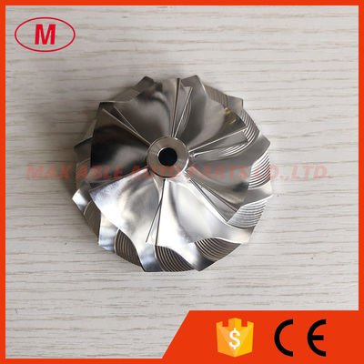 CT26 52.75/72.00mm 6+6 blades Turbo aluminum 2618/milling/Billet compressor wheel
