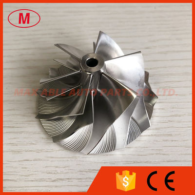 RHF5 47.00/60.50mm 6+6 blades reverse high performance thick blades turbo milling/aluminum 2618/billet compressor wheel