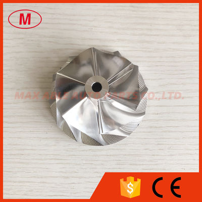 T04E 442476-0017 58.00/74.99mm 6+6 blades turbo aluminum 2618/milling/billet compressor wheel for 466290-0002