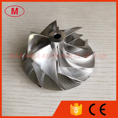 T04E 442476-0017 58.00/74.99mm 6+6 blades turbo aluminum 2618/milling/billet compressor wheel for 466290-0002