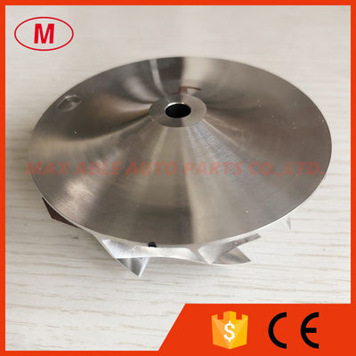 T04E 442476-0017 58.00/74.99mm 6+6 blades turbo aluminum 2618/milling/billet compressor wheel for 466290-0002