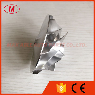 T04E 442476-0017 58.00/74.99mm 6+6 blades turbo aluminum 2618/milling/billet compressor wheel for 466290-0002