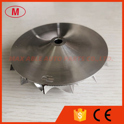 T04S 409535-0007 57.10/76.07mm 7+7blades High performance turbo aluminum 2618/milling/billet compressor wheel