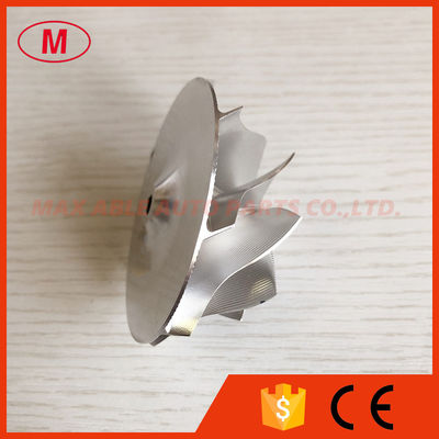 GT15-25 49.70/67.40mm 8+0 blades Point Milling, Air curve turbocharger milling/aluminum 2618/Billet compressor wheel