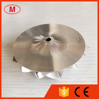 GT15-25 50.00/68.01mm 7+7 blades high performance point milling air curve milling/aluminum 2618/billet compressor wheel