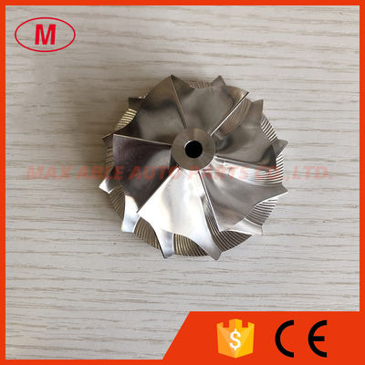 GT15-25 49.50/63.00mm 6+6 blades high performance turbocharger milling/aluminum 2618/billet compressor wheel