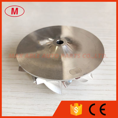 GT15-25 49.50/63.00mm 6+6 blades high performance turbocharger milling/aluminum 2618/billet compressor wheel