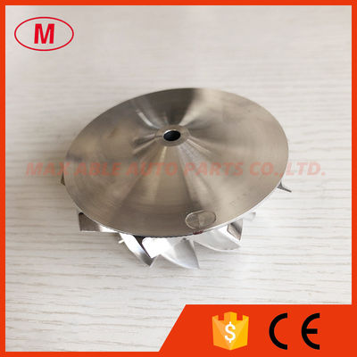 GT15-25 801918-0002 49.70/67.40mm 10+0 blades turbo milling/aluminum 2618/billet compressor wheel