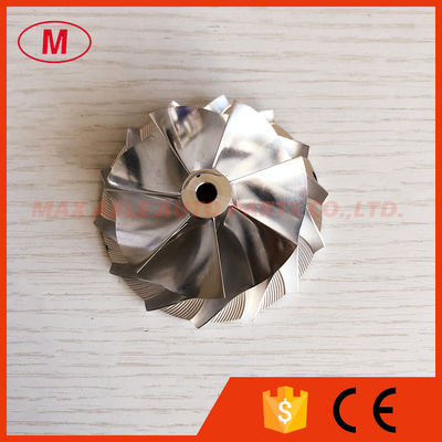 RHF5 reverse 52.46/67.20mm 7+7 blades high performance turbo turbocharger aluminum 2618/milling/billet compressor wheel