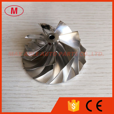 RHF5 reverse 52.46/67.20mm 7+7 blades high performance turbo turbocharger aluminum 2618/milling/billet compressor wheel