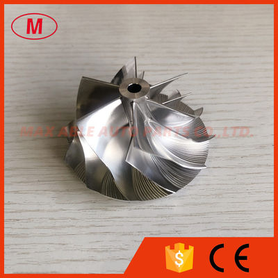 GT15-25 49.62/61.98mm 6+6 blades Turbo milling/aluminum 2618/billet compressor wheel