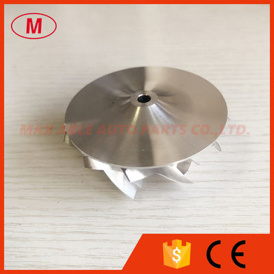 GT15-25 49.62/61.98mm 6+6 blades Turbo milling/aluminum 2618/billet compressor wheel