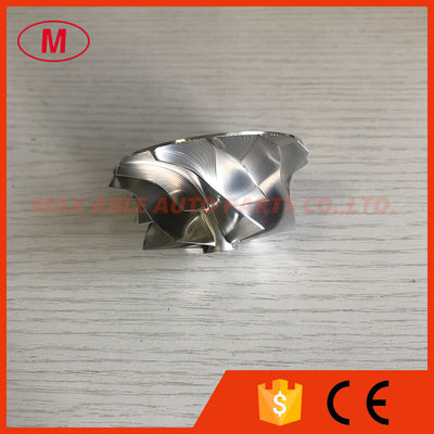 GT15-25 49.62/61.98mm 6+6 blades Turbo milling/aluminum 2618/billet compressor wheel
