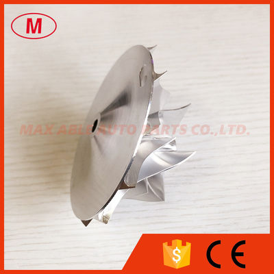 T04E 6+6 blades 54.30/82.00mm turbocharger milling/aluminum 2618/billet compressor wheel
