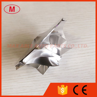 T04E 6+6 blades 54.30/82.00mm turbocharger milling/aluminum 2618/billet compressor wheel