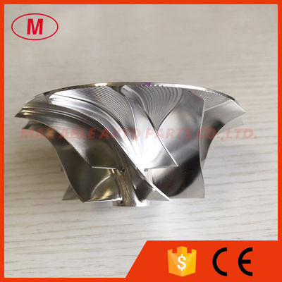 T04E 6+6 blades 54.30/82.00mm turbocharger milling/aluminum 2618/billet compressor wheel