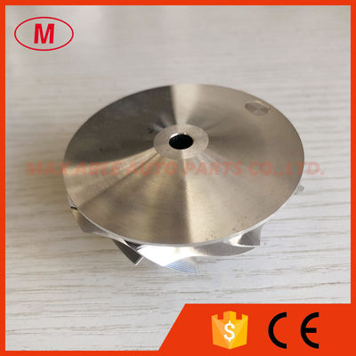 G25-550 48.35/60.00mm 9+0 Blades Point milling turbo aluminum 2618/Milling/billet compressor wheel for 871389-5004S