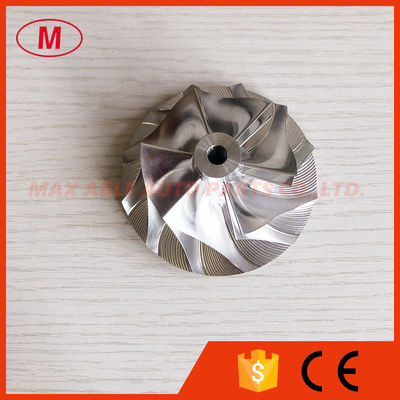 T04E 6+6 blades 52.45/74.99mm turbocharger milling/aluminum 2618/billet compressor wheel