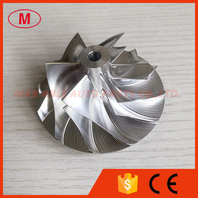 T04E 6+6 blades 52.45/74.99mm turbocharger milling/aluminum 2618/billet compressor wheel