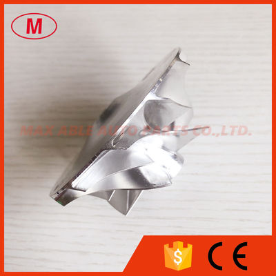 T04E 6+6 blades 52.45/74.99mm turbocharger milling/aluminum 2618/billet compressor wheel
