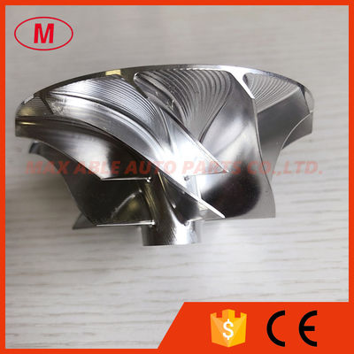 T04E 6+6 blades 52.45/74.99mm turbocharger milling/aluminum 2618/billet compressor wheel