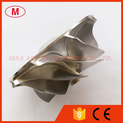 T04S 58.47/76.07mm 11+0 blades turbo milling/aluminum 2618/billet compressor wheel for Racing trailing angle 75 degree