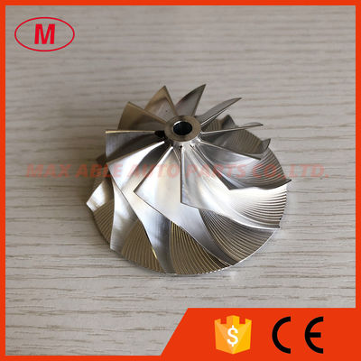 RHF4H 43.50/60.00mm 11+0 blades high performance turbo turbocharger aluminum 2618/milling/billet compressor wheel