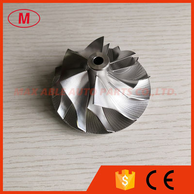 PT55 MIL0063, 22155, 00429 55.08/76.20mm 6+6blades point milling turbo milling/aluminum 2618/billet compressor wheel