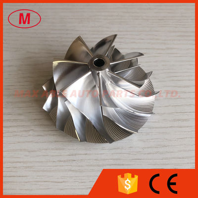 T04E 57.04/76.07mm 7+7 blades high performance turbocharger milling/aluminum 2618/billet compressor wheel