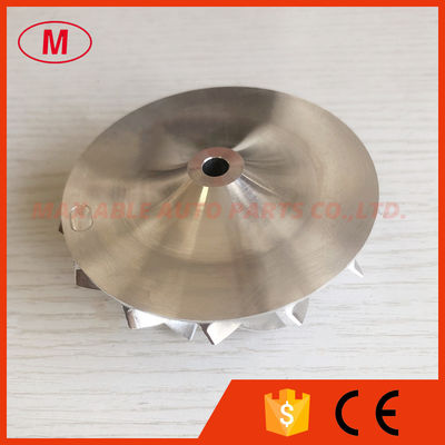 T04E 57.04/76.07mm 7+7 blades high performance turbocharger milling/aluminum 2618/billet compressor wheel