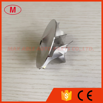 GT15-25 34.70/49.00mm 5+5blades 717694-0017 1102-017-403 Turbo Aluminum 2618 /milling/billet compressor wheel for 740080